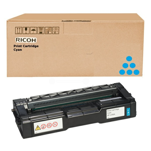 Laserový toner Ricoh SPC252HE (407717) cyan (azúrová) - originálny