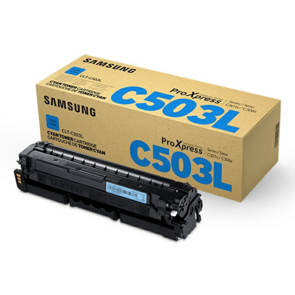 Laserový toner Samsung CLT-C503L (SU014A) cyan (azúrová) - originálny