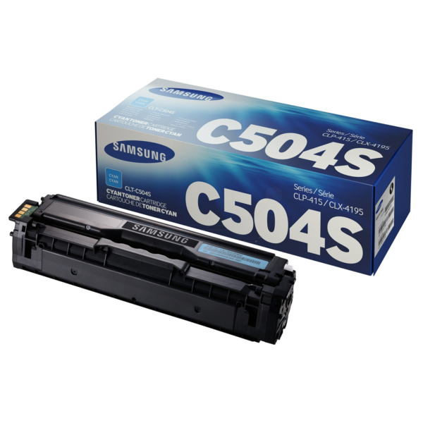 Laserový toner Samsung CLT-C504S (SU025A) cyan (azúrová) - originálny