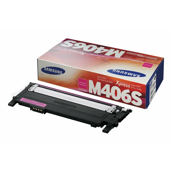 Laserový toner Samsung CLT-M406S (SU252A) magenta (purpurová) - originálny