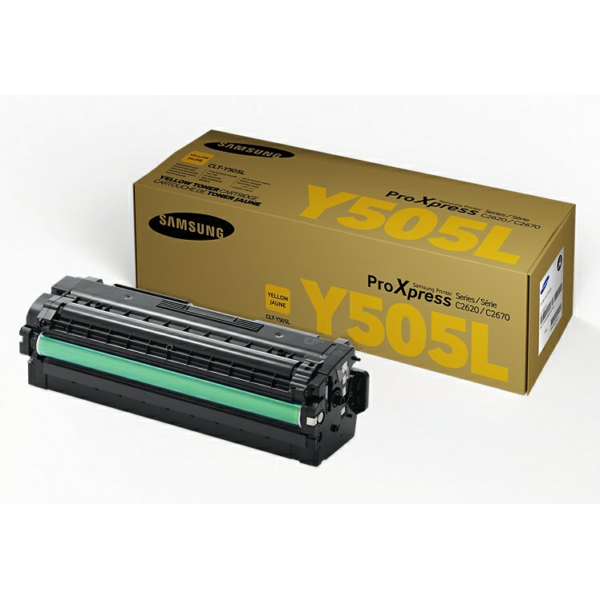 Laserový toner Samsung CLT-Y505L (SU512A) yellow (žltá) - originálny