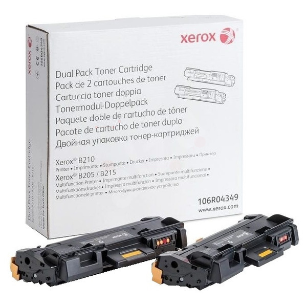 Laserový toner Xerox B205 (106R04349) black (čierna) - originálny
