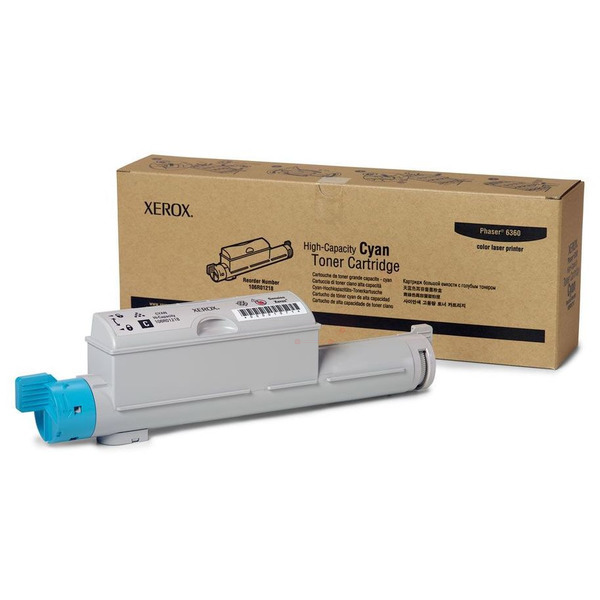 Laserový toner Xerox Phaser 6360 (106R01218) cyan (azúrová) - originálny